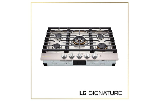 Lg CBGU3039X Lg Signature 30 Inch Ultraheat™ Gas Cooktop With Easyclean®