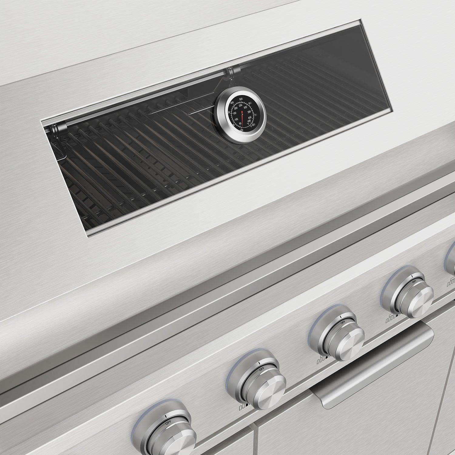 Thor Kitchen TBG573P 10 Ft. Outdoor Kitchen Island With Gas Grill & Side Burner, Sink & Drawer 77,000 Btu - Stainless Steel