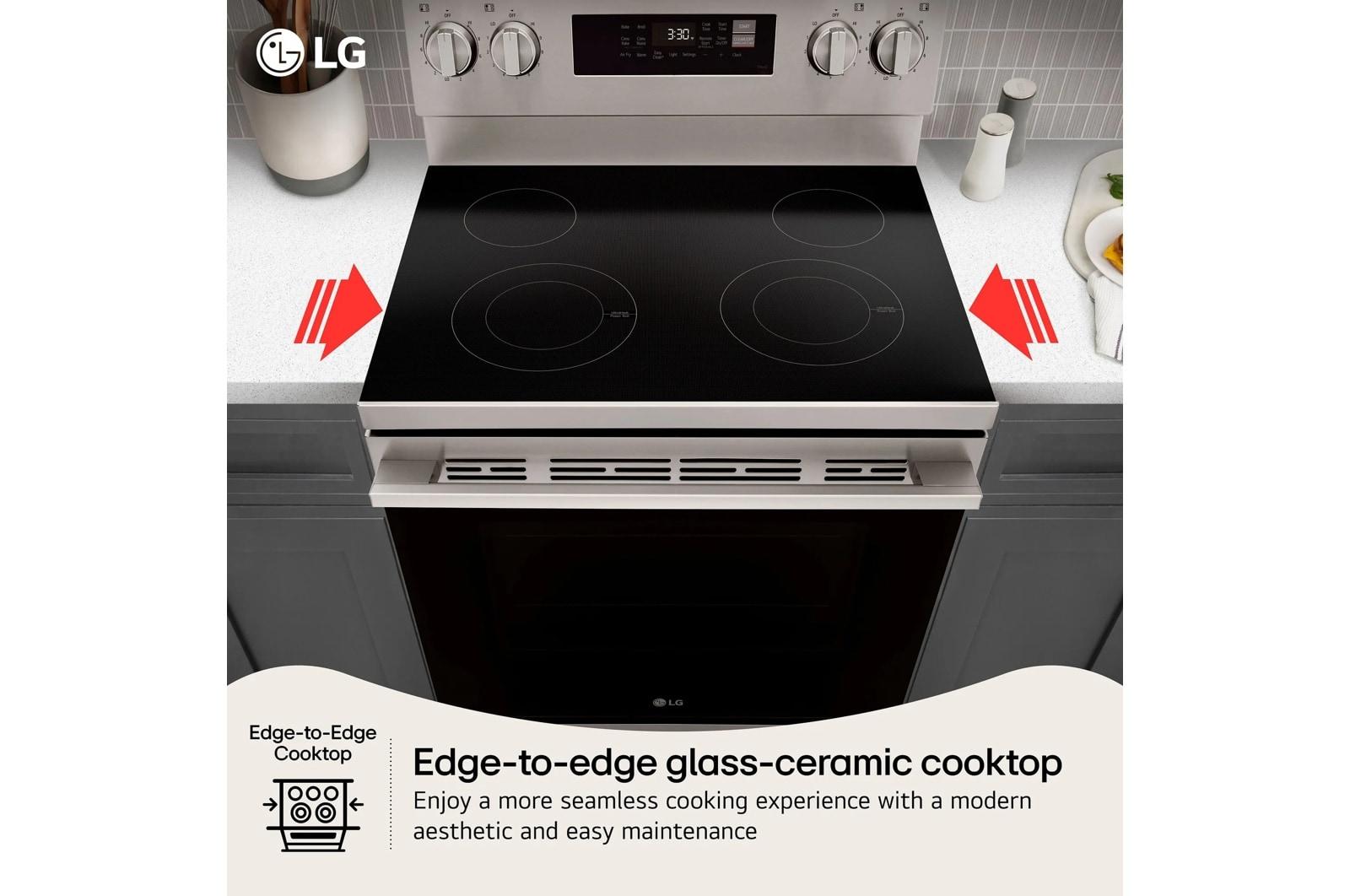 Lg LREN6321YE 6.3 Cu. Ft. Smart Wi-Fi Enabled Electric Range With Air Fry & Easyclean®