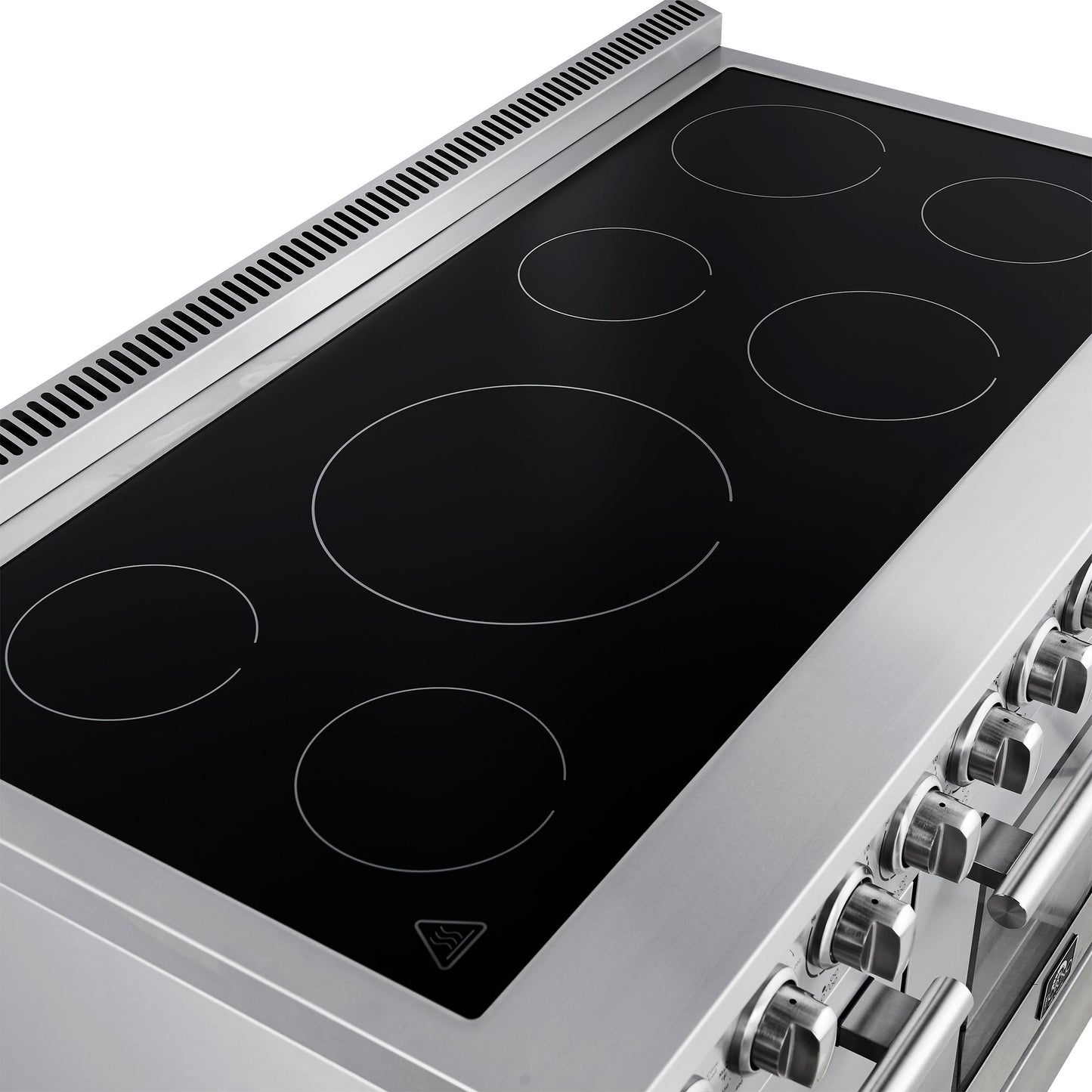 Forno FFSEL601148 Forno Paolo 48 Inch Freestanding Electric Range, Stainless Steel, 6.7 Cu.Ft, True Convection Oven, Energy Efficient