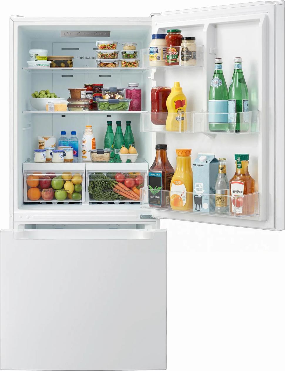 Frigidaire FRBE1925AW 19 Cu. Ft. Standard-Depth Bottom Freezer Refrigerator