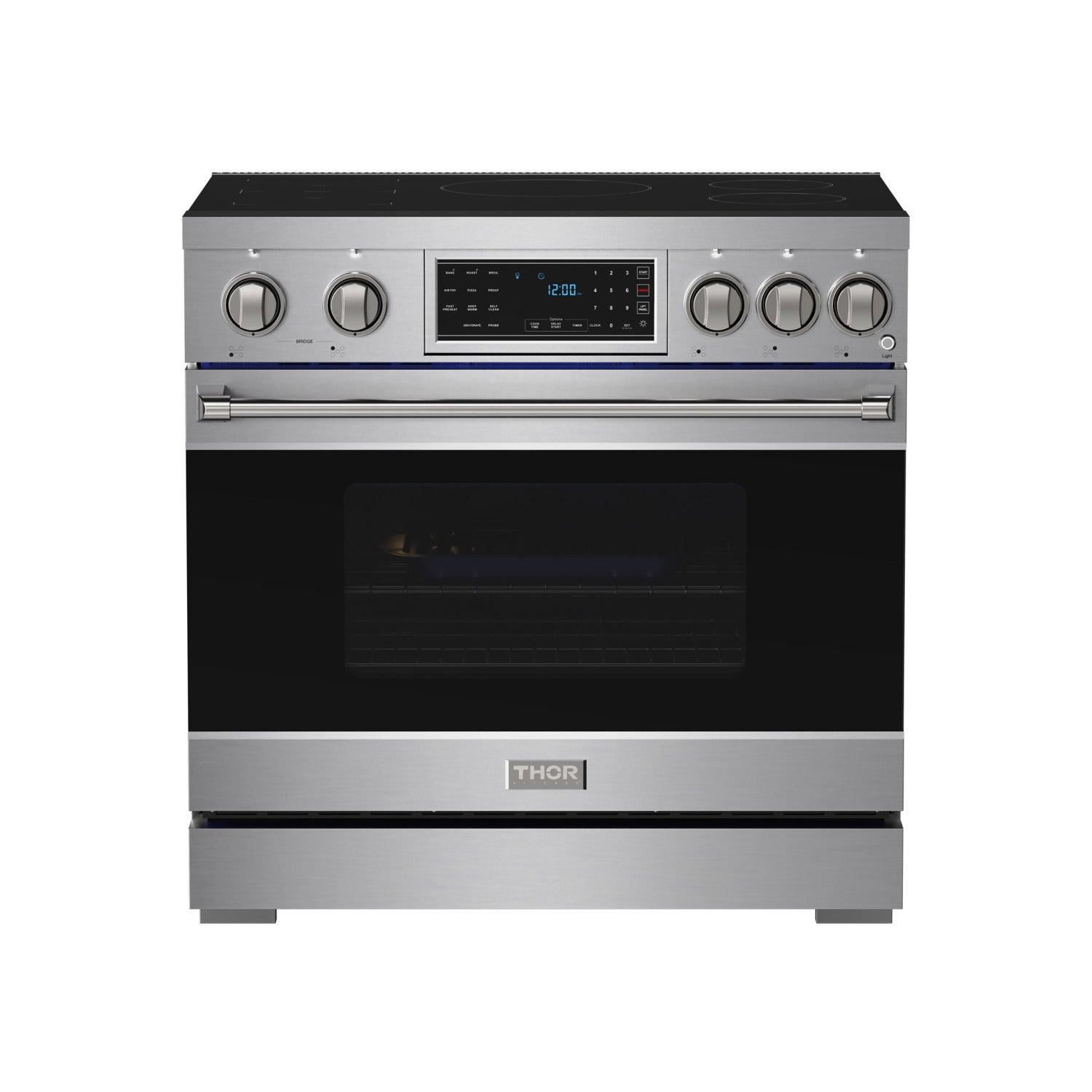 Thor Kitchen RSI36 36 Inch Professional Induction Range With Tilt Panel Touch Control In Stainless Steel Gordon Ramsay Series