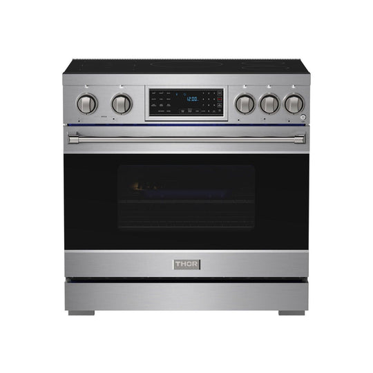 Thor Kitchen RSI36 36 Inch Professional Induction Range With Tilt Panel Touch Control In Stainless Steel Gordon Ramsay Series