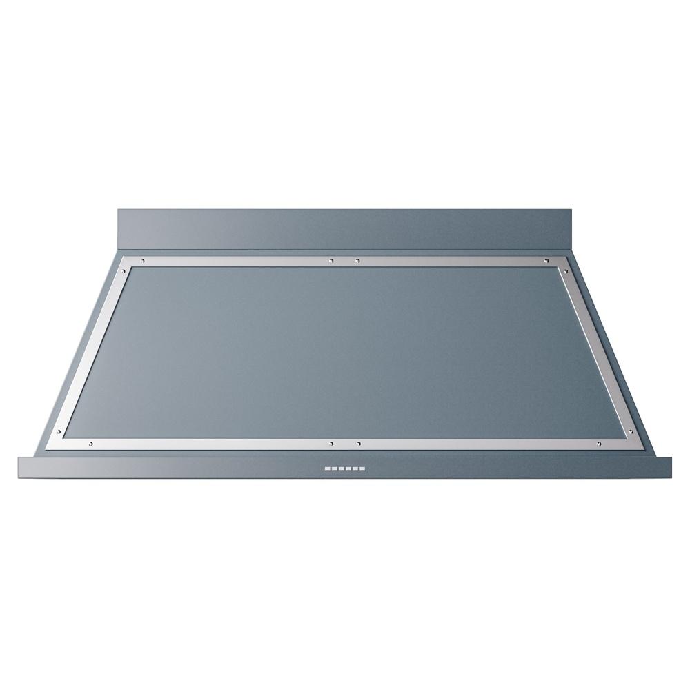 Ilve UANB60BGC Ilve Uanb60Bgc Nostalgie Ii Noblesse 60 Inch Range Hood With 600 Cfm (Blue Grey, Chrome)