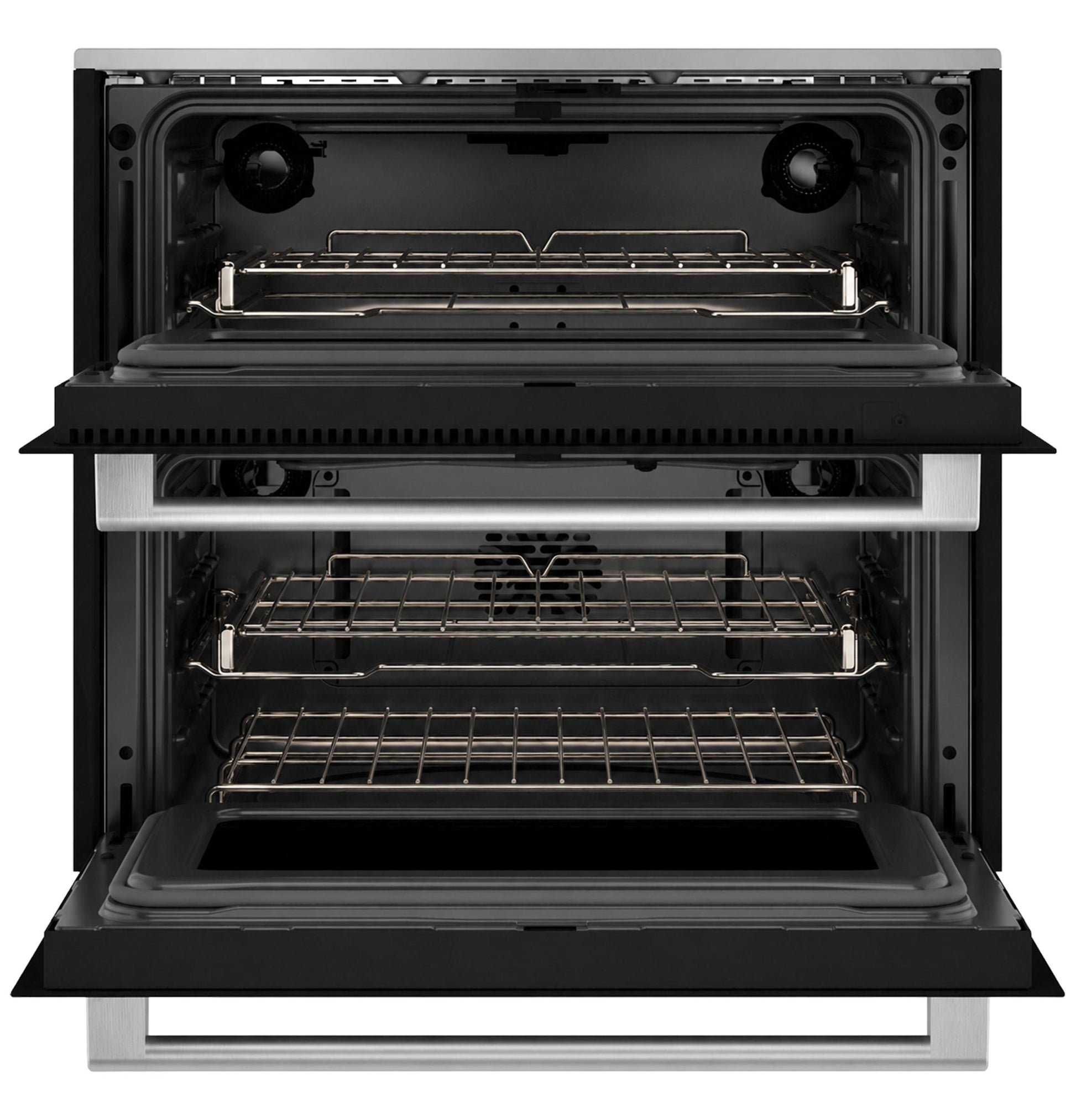 Cafe CTS92DM2ZS5 Café™ 30" Duo Smart Single Wall Oven In Platinum Glass