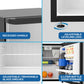 Avanti AVAR16F3S Avanti 1.6 Cu. Ft. Compact Refrigerator With Auto-Defrost, In Stainless (Avar16F3S)