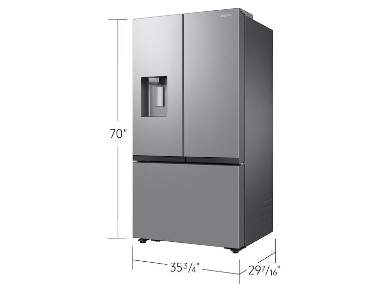 Samsung RF27CG5B10SR 26 Cu. Ft. Mega Capacity Counter Depth 3-Door French Door Refrigerator With External Water And Ice Dispenser In Stainless Steel