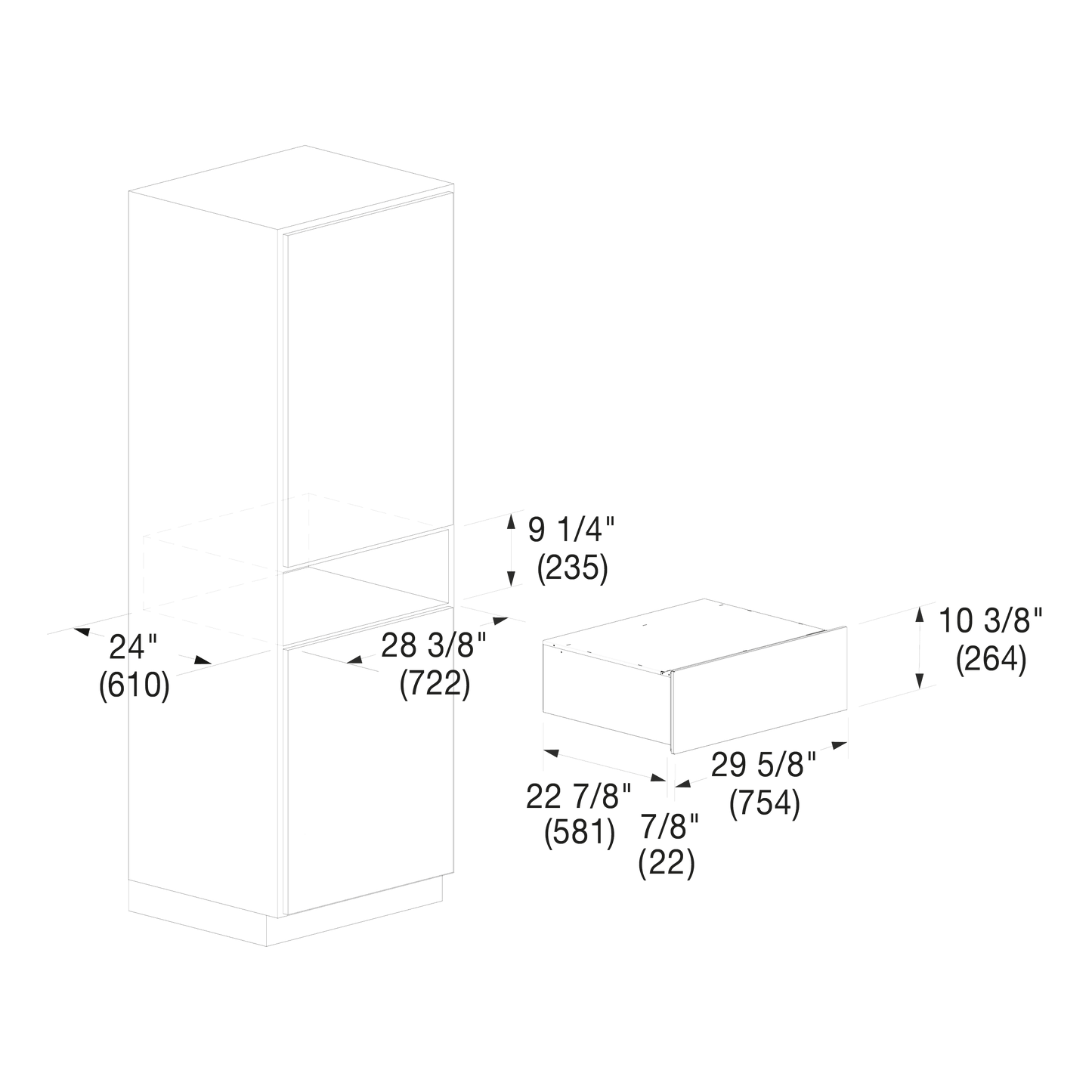 Fulgor Milano F7MWD30S1 30" Warming Drawer