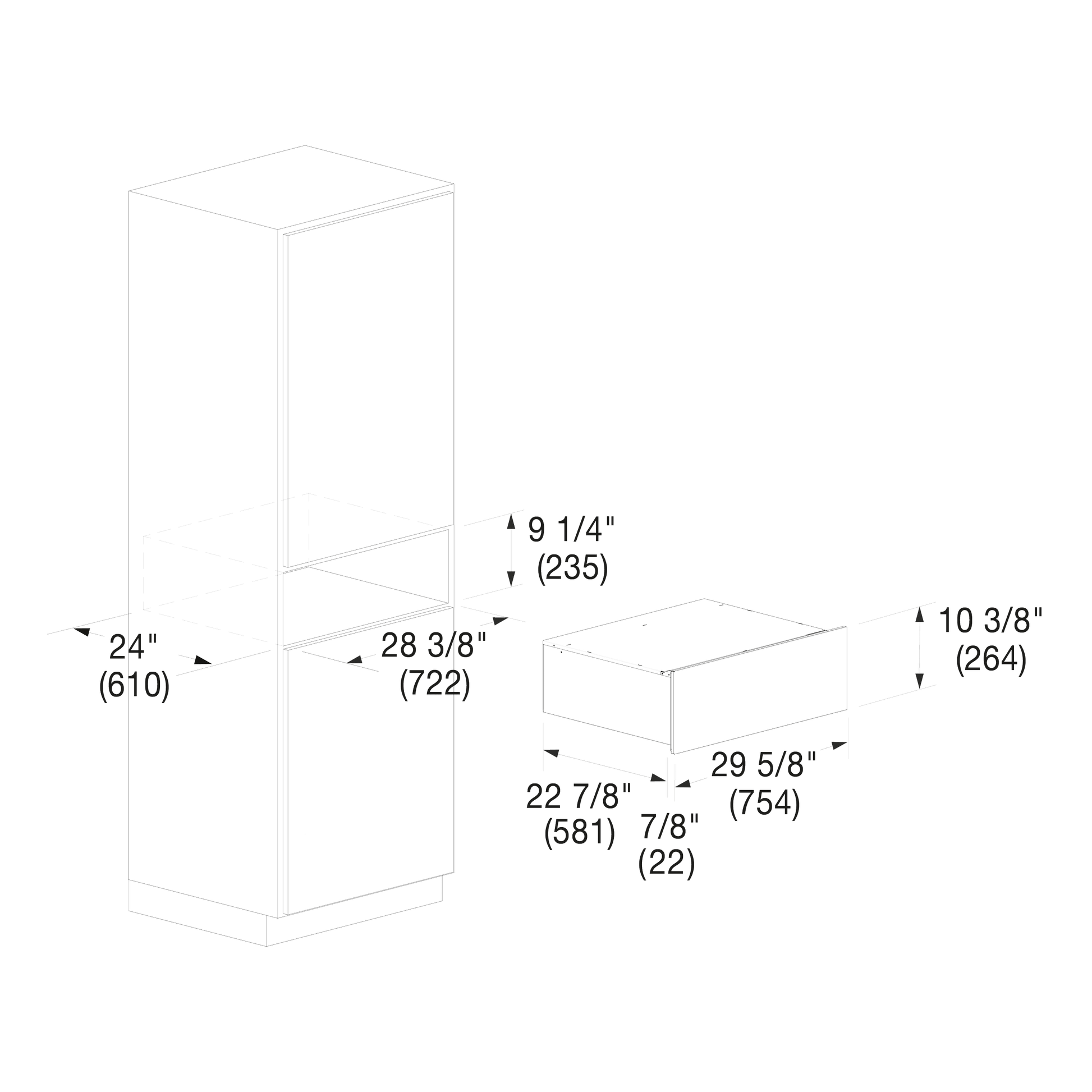 Fulgor Milano F7MWD30S1 30" Warming Drawer