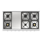 Ilve UHCP48FSSLP Ilve Uhcp48Fsslp Professional Plus Ii 48 Inch Built-In Gas Rangetop With Griddle, In Stainless Steel (Liquid Propane)