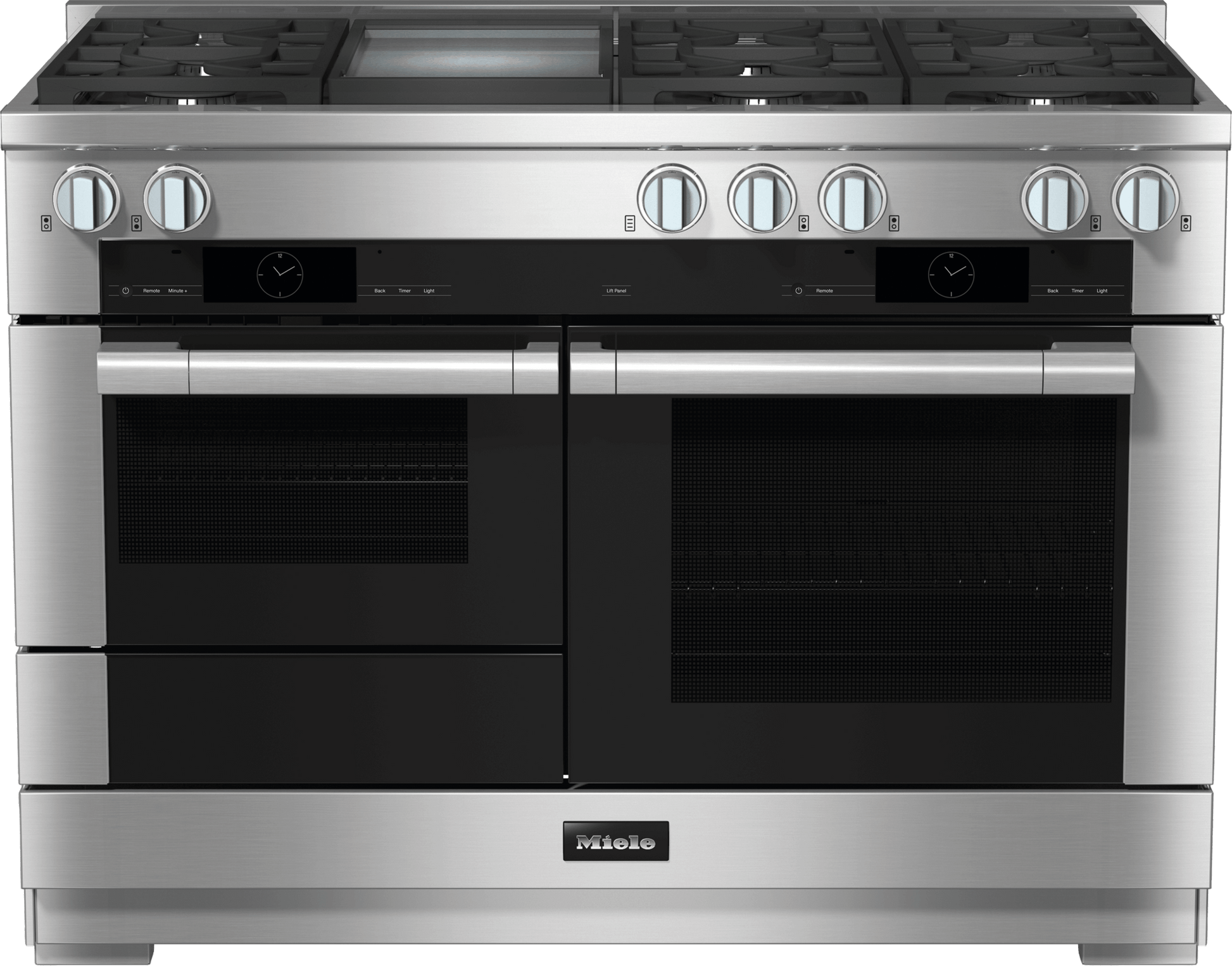 Miele HR19563GDFGD Hr 1956-3 G Df Gd Clean Touch Steel - 48 Inch Range Dual Fuel Model With M Touch Controls