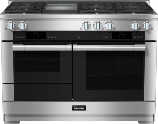 Miele HR19563GDFGD Hr 1956-3 G Df Gd Clean Touch Steel - 48 Inch Range Dual Fuel Model With M Touch Controls