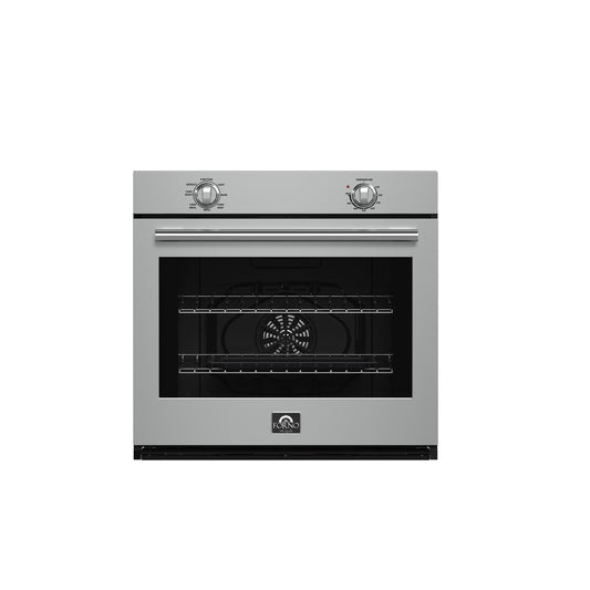 Forno FBOEL137030 Forno Vomero 30-Inch Wall Oven, Stainless Steel, 5 Cu.Ft Capacity, 3550 Watts Convection, Mechanical Controls, Self-Cleaning Function