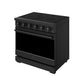 Thor Kitchen RSE36PB 36 Inch Professional Electric Range In Black Gordon Ramsay Series