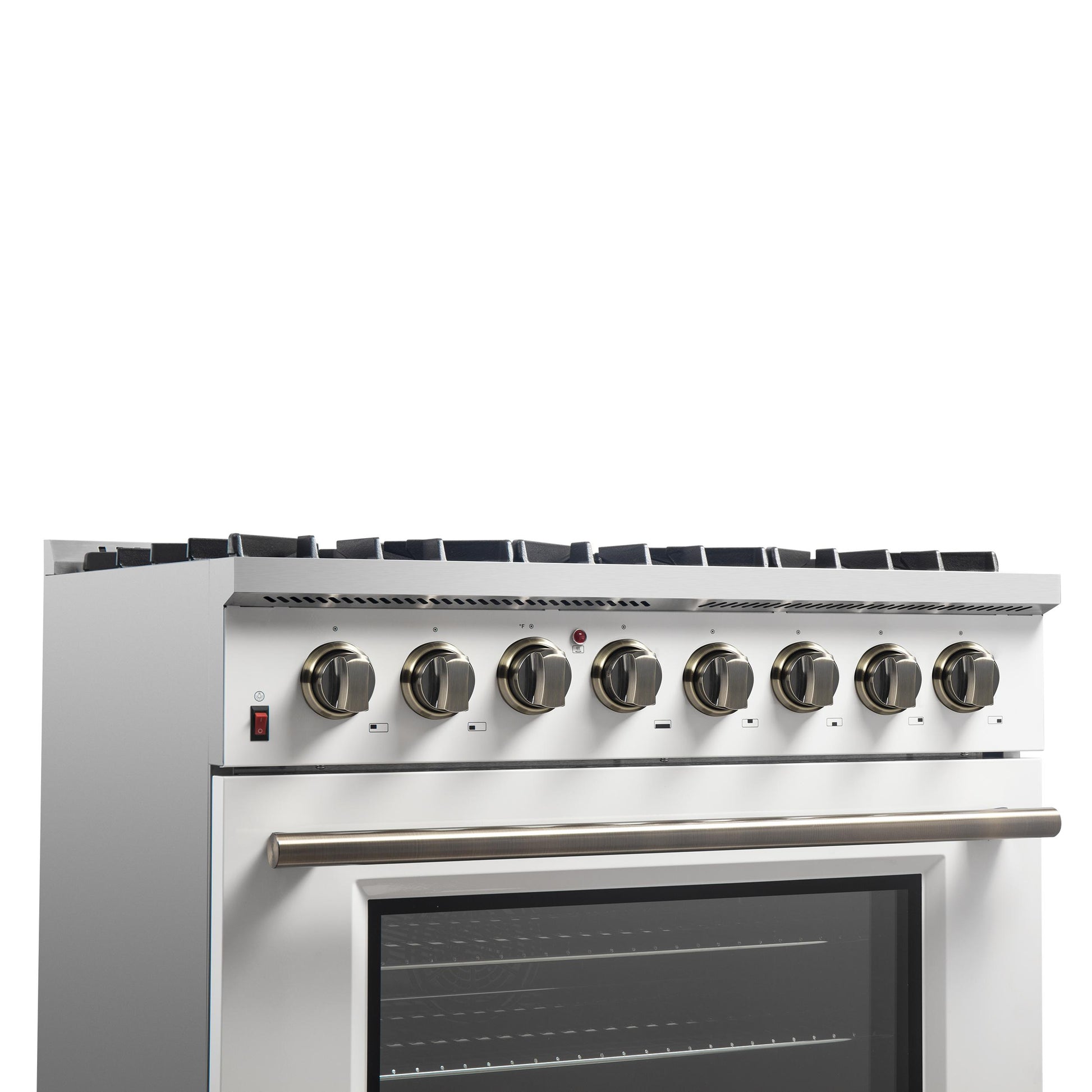 Forno FFSGS615636WHT Forno Galiano 36" Freestanding Dual Fuel Range In White