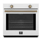 Forno FBOEL137030WHT Forno Vomero 30-Inch Wall Oven, White, 5 Cu.Ft Capacity, 3550 Watts Convection, Mechanical Controls, Manuel Steam Clean