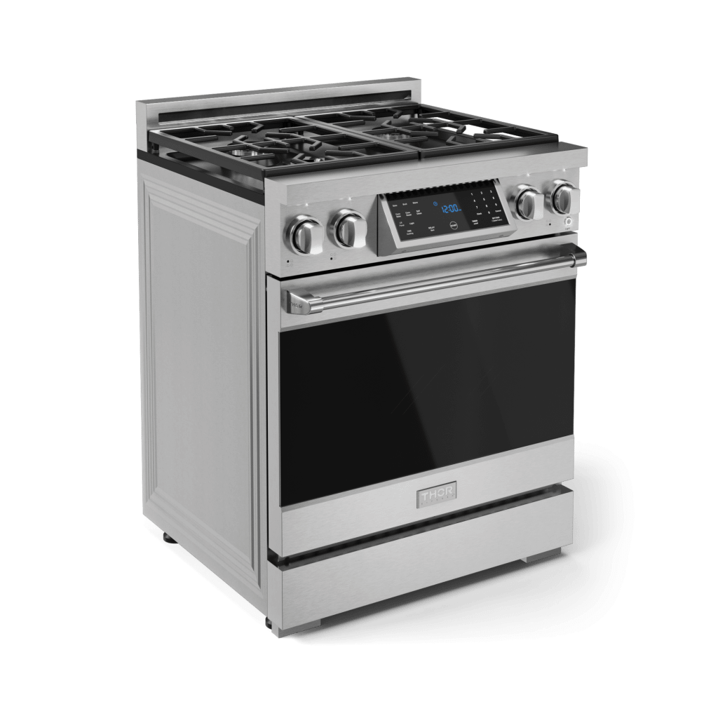 Thor Kitchen RSG30 30 Inch Professional Gas Range With Tilt Panel Touch Control In Stainless Steel Gordon Ramsay Series - Rsg30