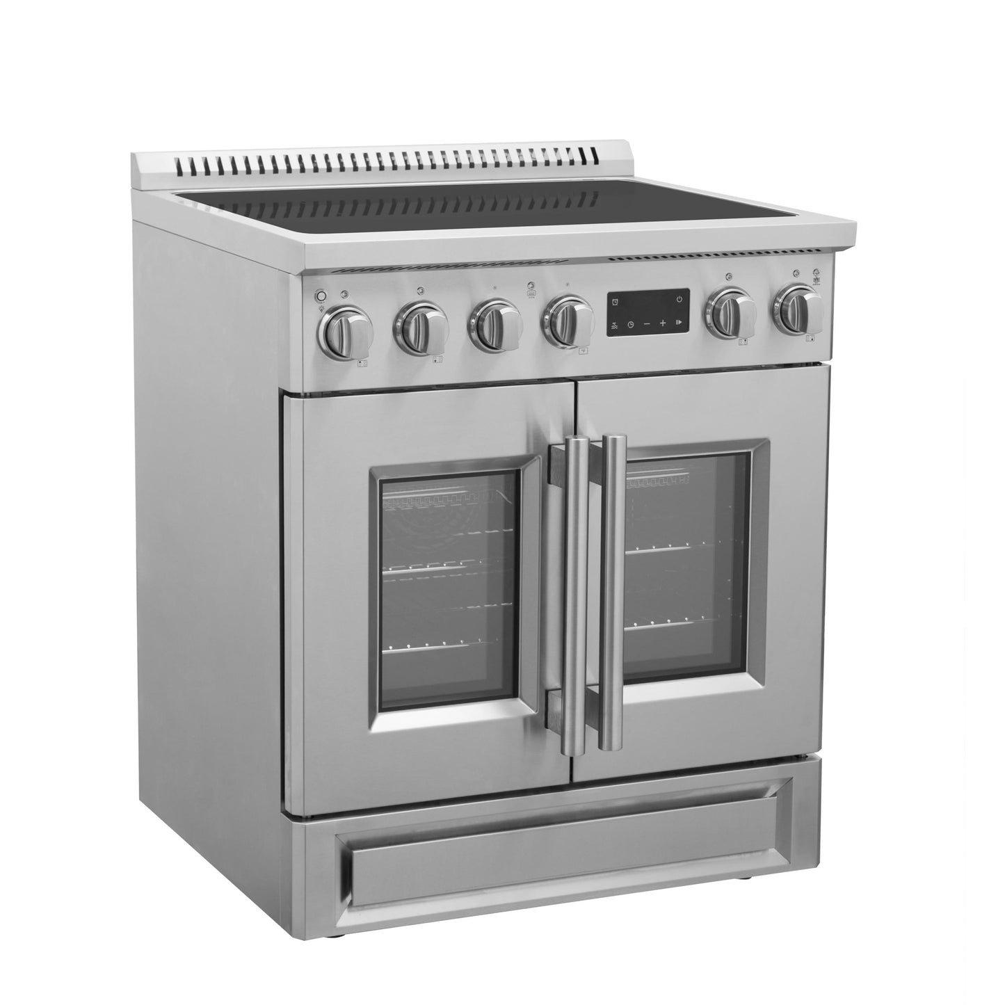 Forno FFSIN095030 Forno Torino 30 Inch French Door Induction Range With Air Fryer And True Convection Oven