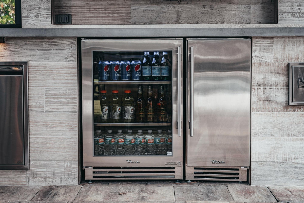 True Caliber TUR24DSSC 24 Inch Undercounter Refrigerator Drawer - Door: Solid Stainless - Stainless Steel Finish, Stainless Steel Hardware