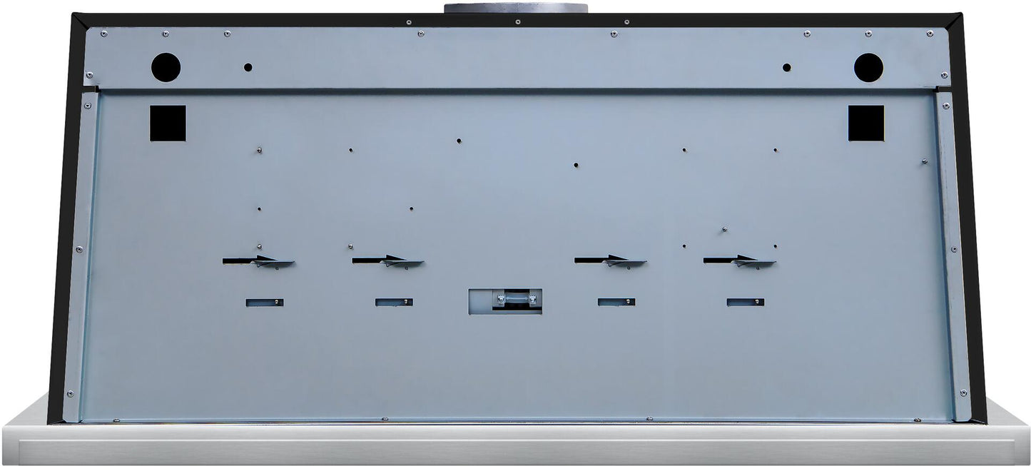 Ilve UAM90BK Majestic 36 Inch Glossy Black Wall Mount Range Hood