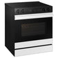 Samsung NSE6DB870012 Bespoke 6.3 Cu. Ft. Smart Slide-In Electric Range With Smart Oven Camera & Illuminated Precision Knobs In White Glass