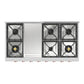 Ilve UHCP48FNSSP Ilve Uhcp48Fnssp Nostalgie Ii 48 Inch Built-In Gas Rangetop With Griddle, In Stainless Steel (Natural Gas, Copper)