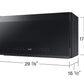 Samsung ME21DG6500MT Bespoke 2.1 Cu. Ft. Over-The-Range Microwave With Edge To Edge Glass Display In Matte Black Steel