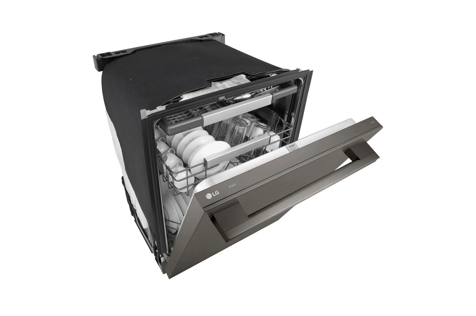 Lg LDNTH753D Smart Flushfit™ Top Control Dishwasher With 1-Hour Wash & Dry, Quadwash® Pro, Truesteam® And Dynamic Heat Dry™ W/Autovent Dry™