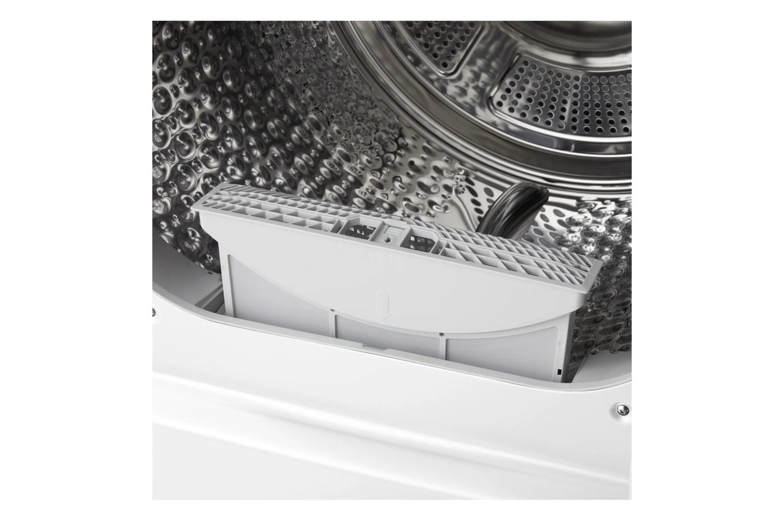 Lg DLHC8402W 7.3 Cu. Ft. Ultra Large Capacity Smart Rear Control Ventless Dryer With Dual Inverter Heat Pump Technology And Inverter Direct Drive Motor System