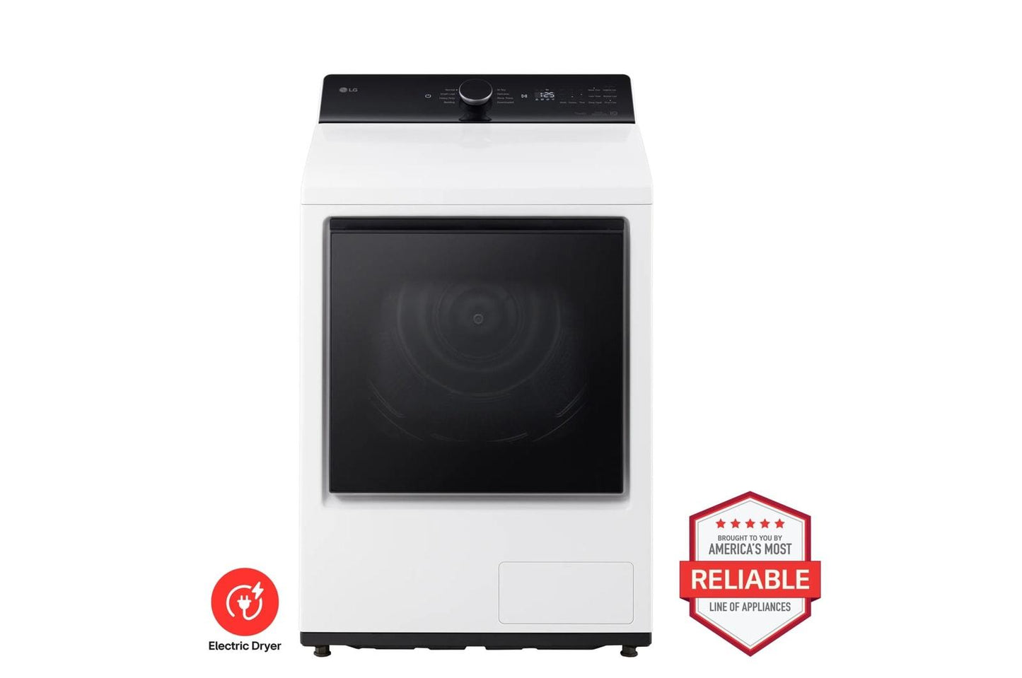 Lg DLHC8402W 7.3 Cu. Ft. Ultra Large Capacity Smart Rear Control Ventless Dryer With Dual Inverter Heat Pump Technology And Inverter Direct Drive Motor System