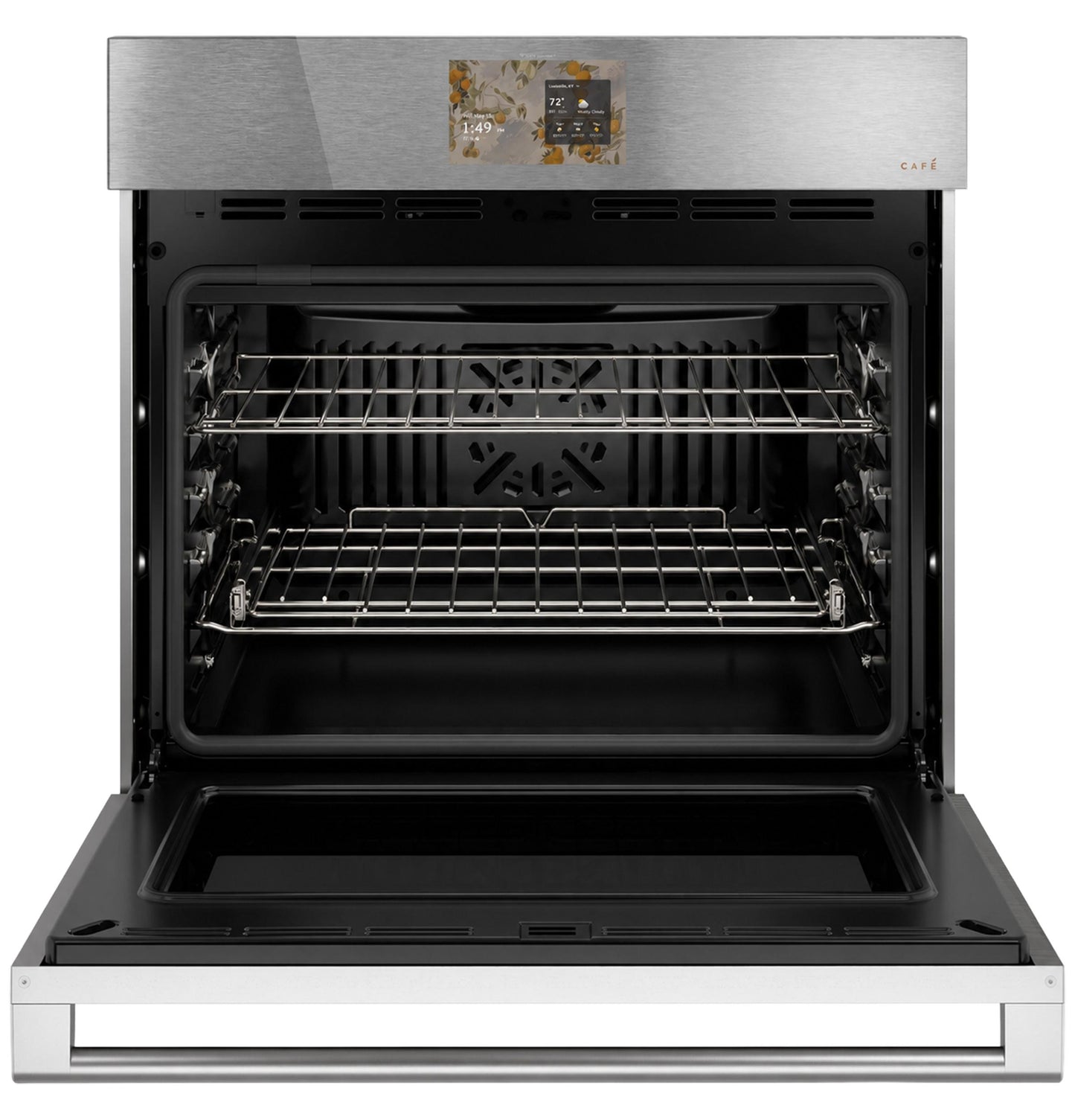 Cafe CTS70DM2ZS5 Café™ 30" Smart Single Wall Oven With Convection In Platinum Glass