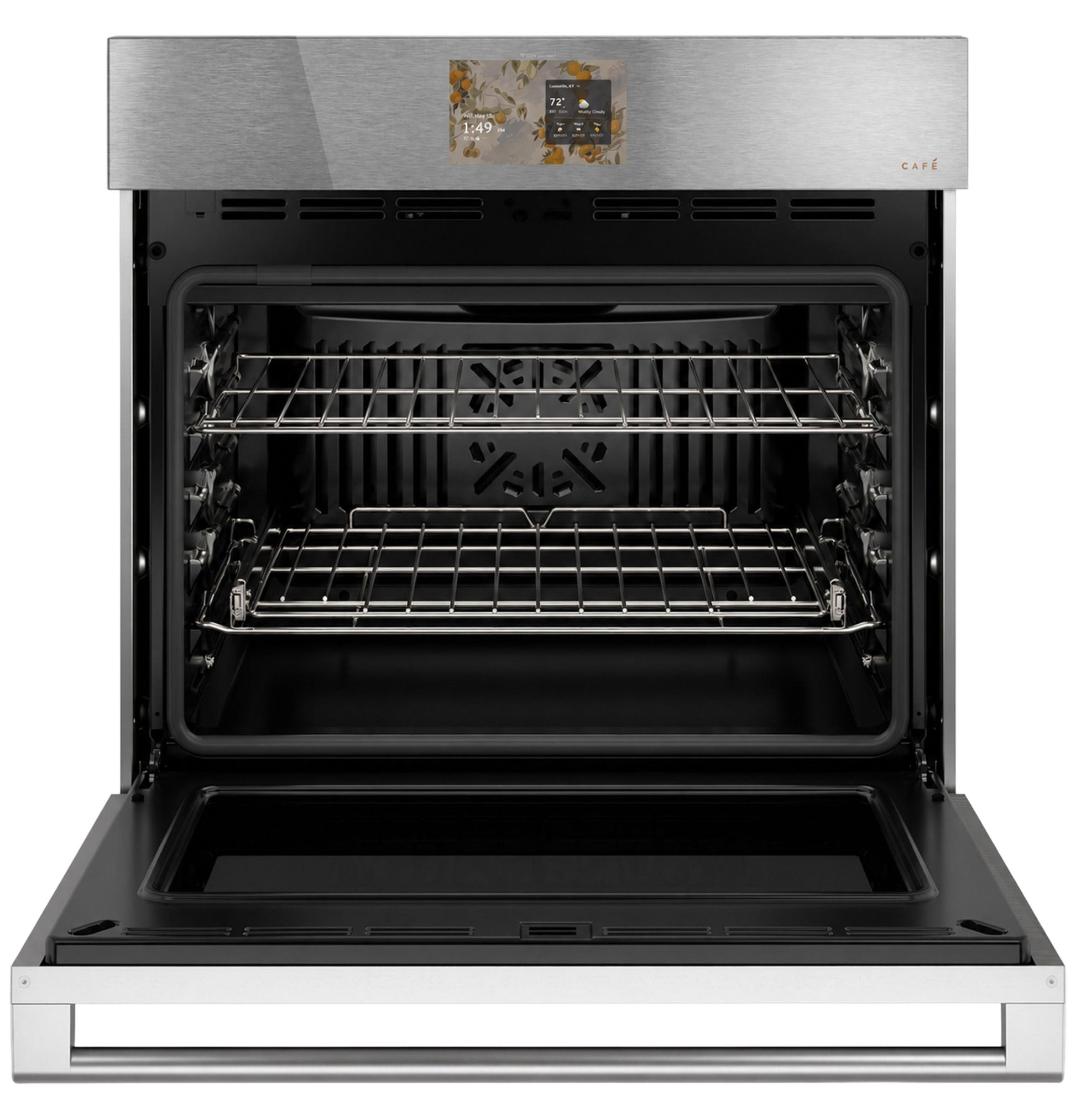 Cafe CTS70DM2ZS5 Café™ 30" Smart Single Wall Oven With Convection In Platinum Glass