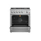 Forno FFSGS627430 Forno Giovanni 30-Inch Gas Range Stainless Steel, 5 Burners 67,000 Btu, 4.32 Cu.Ft. Convection Oven