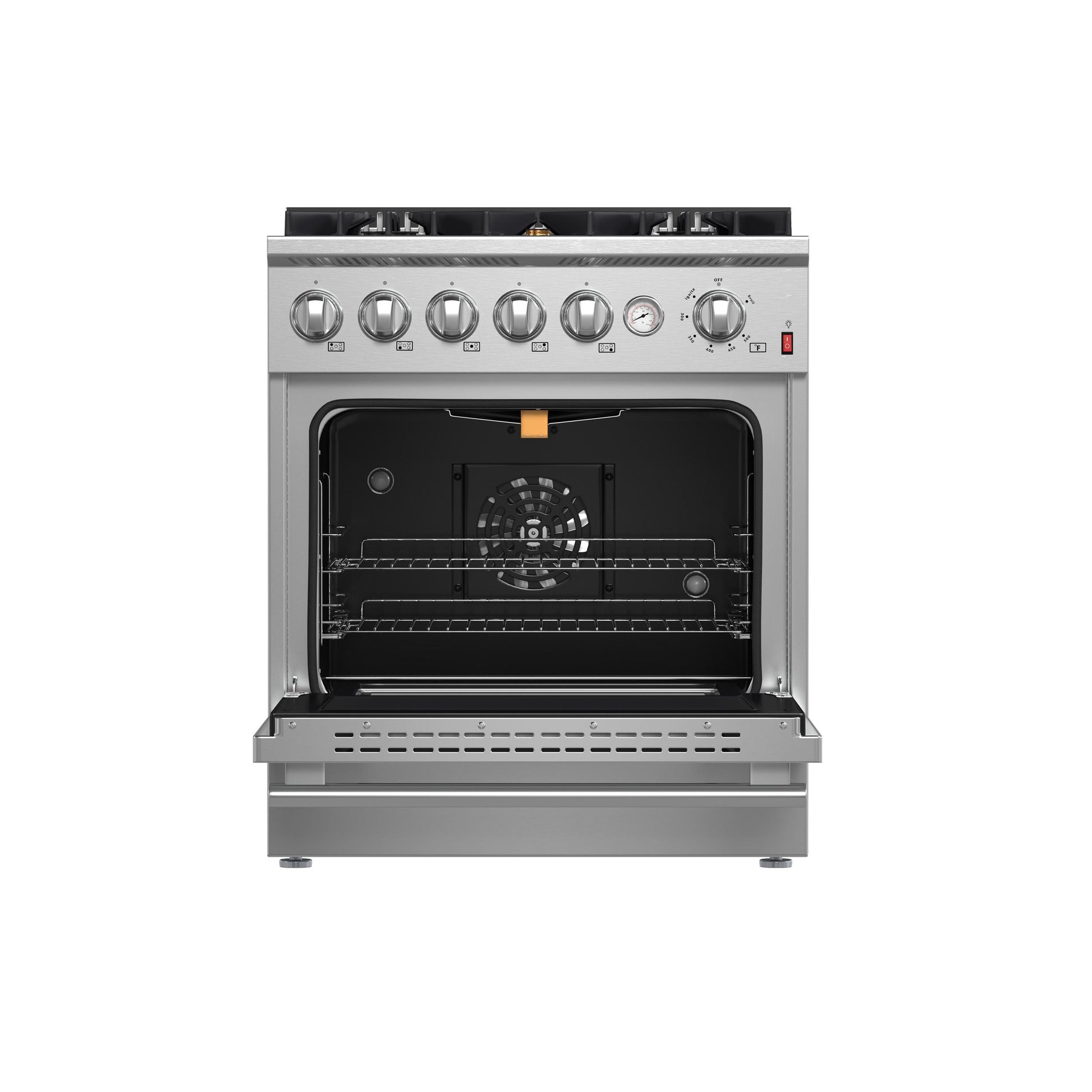 Forno FFSGS627430 Forno Giovanni 30-Inch Gas Range Stainless Steel, 5 Burners 67,000 Btu, 4.32 Cu.Ft. Convection Oven