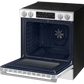 Samsung NSE90H63SW Bespoke Smart Slide-In Electric Range Pro Style Elite Design Illuminated Knobs Air Fry Max