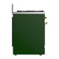 Ilve UM30NR3EGG Ilve Um30Nr3Egg Majestic Iii 30 Inch Dual Fuel Range With 5 Black Brass Burners, Dual Function Burner Up To 25,000 Btu (Natural Gas, Triple Glass Door, Emerald Green, Brass)