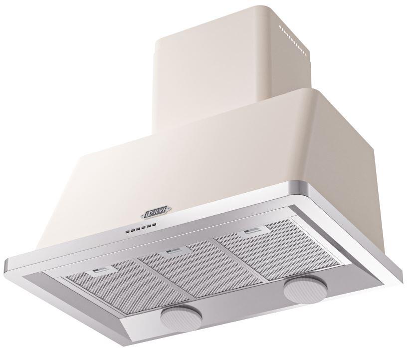 Ilve UAM90AW Majestic 36 Inch Antique White Wall Mount Range Hood