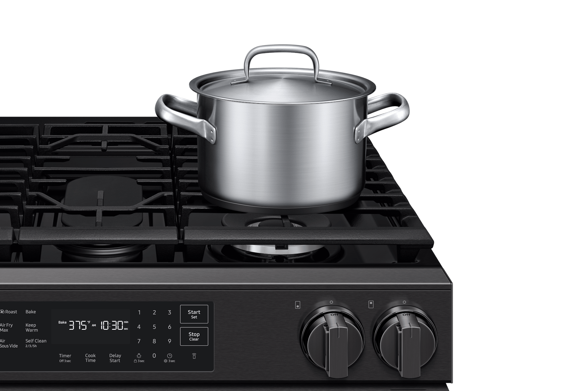 Samsung NSG80H60SE Bespoke Smart Slide-In Gas Range Pro Style Design Air Fry Max True Convection