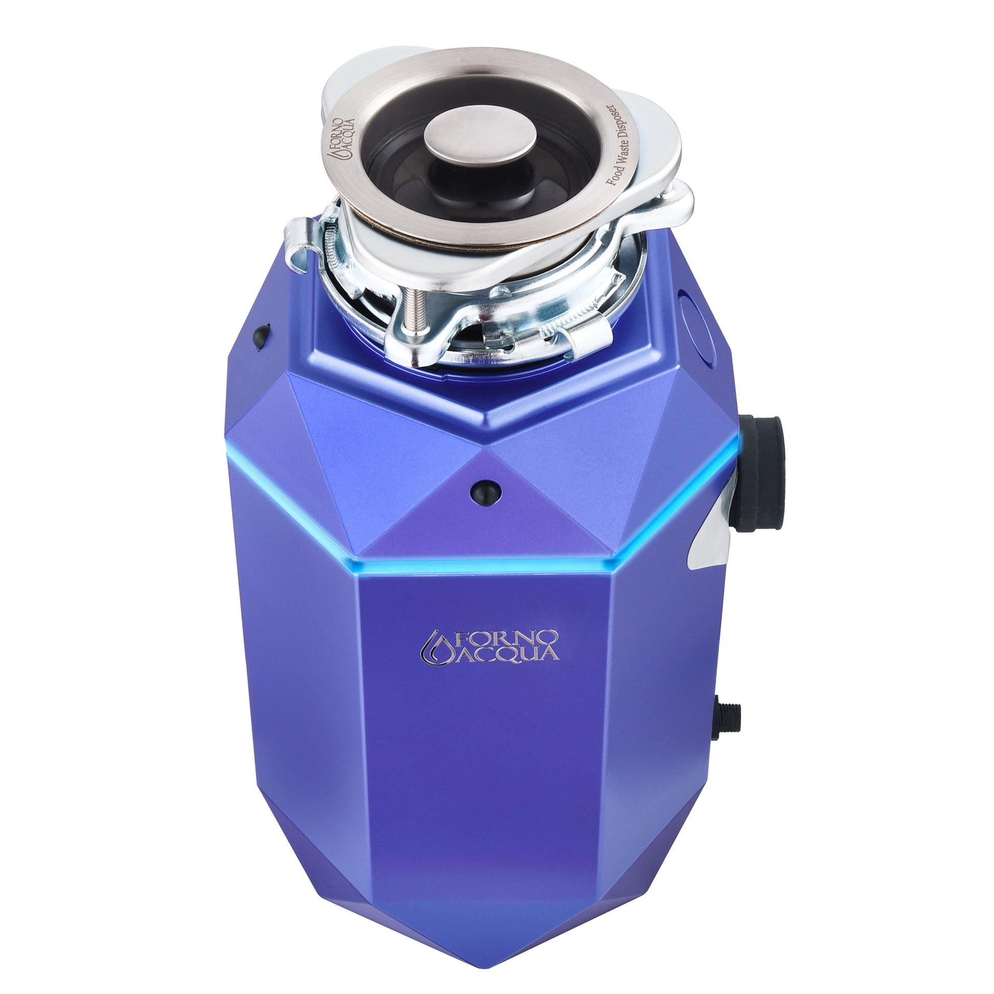 Forno WDD100TA1AM Forno Acqua Brightdiamond Amethyst 1Hp Super Quiet Garbage Disposal Corded With Motion Sensor Cabinet Light & Pre-Wired Air Switch