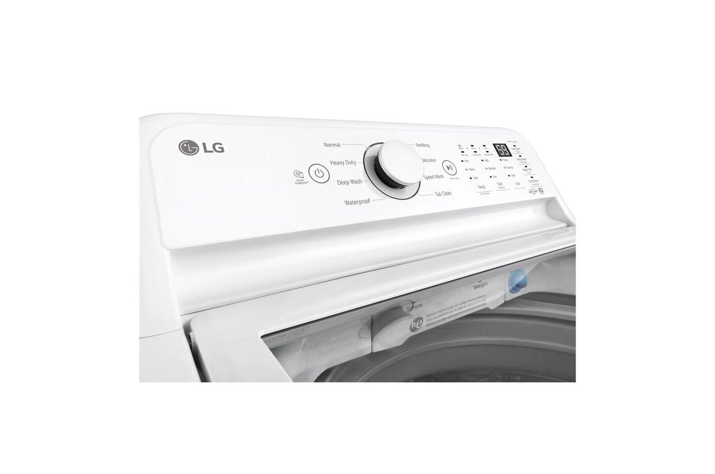 Lg WT7010CW 4.5 Cu. Ft. Ultra Large Capacity Top Load Washer With Impeller & Turbodrum™ Technology