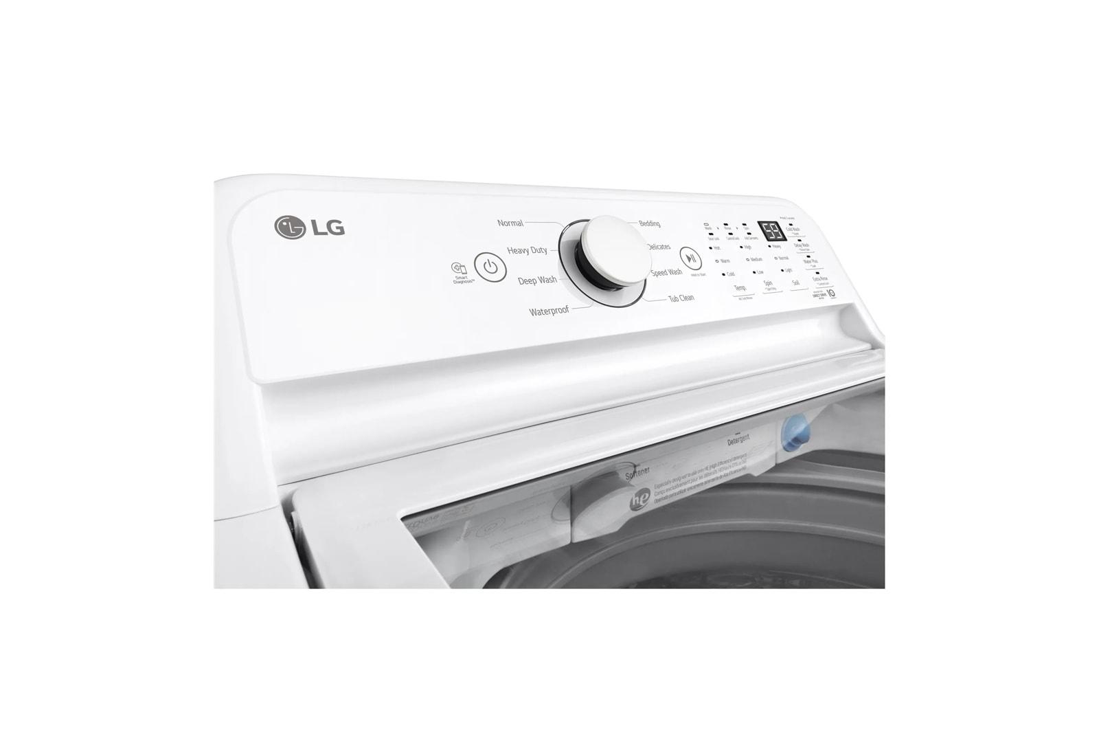 Lg WT7010CW 4.5 Cu. Ft. Ultra Large Capacity Top Load Washer With Impeller & Turbodrum™ Technology