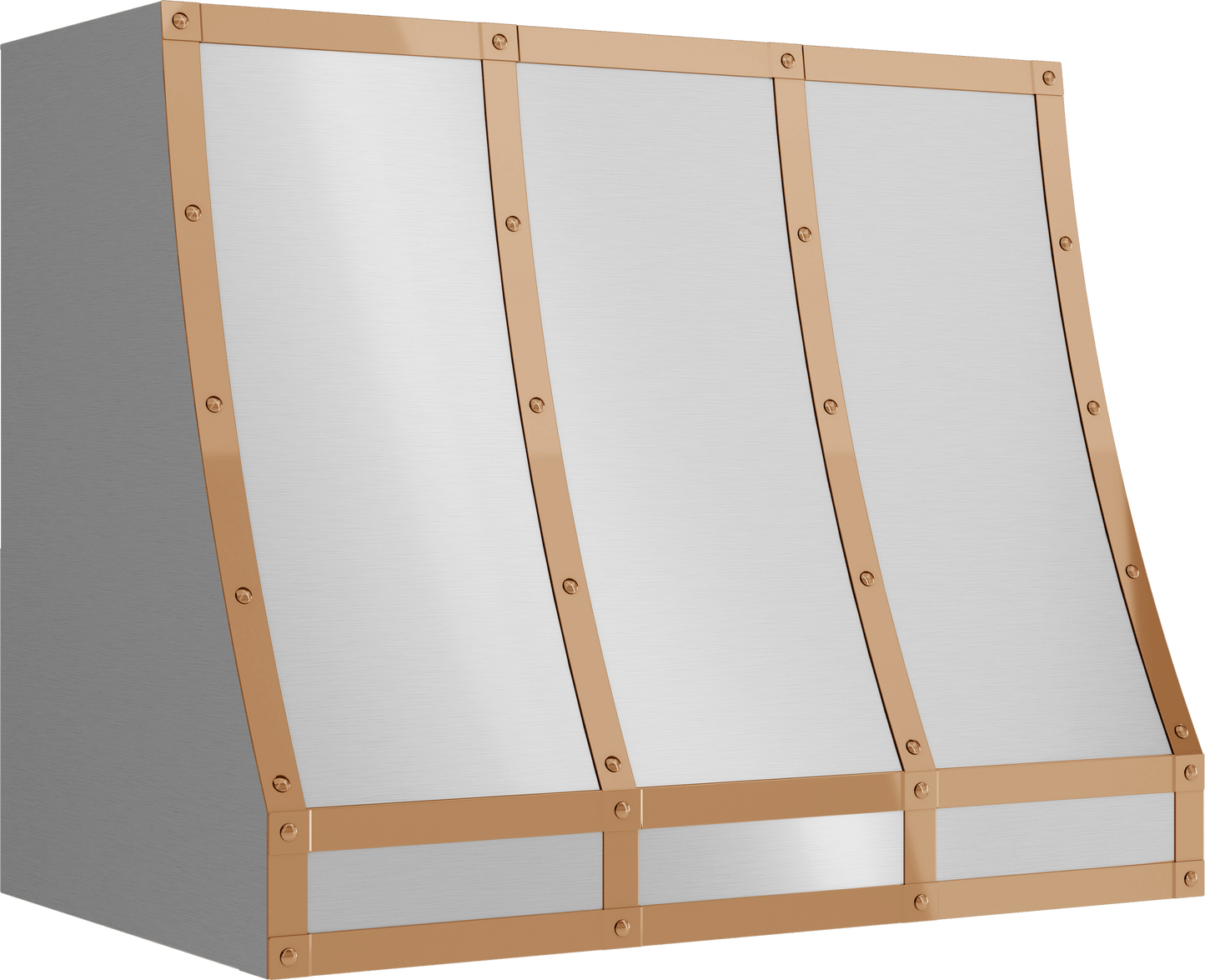 Zephyr BKFT36APC Forte Hood Banding Kit, 36In, Polished Copper Finish