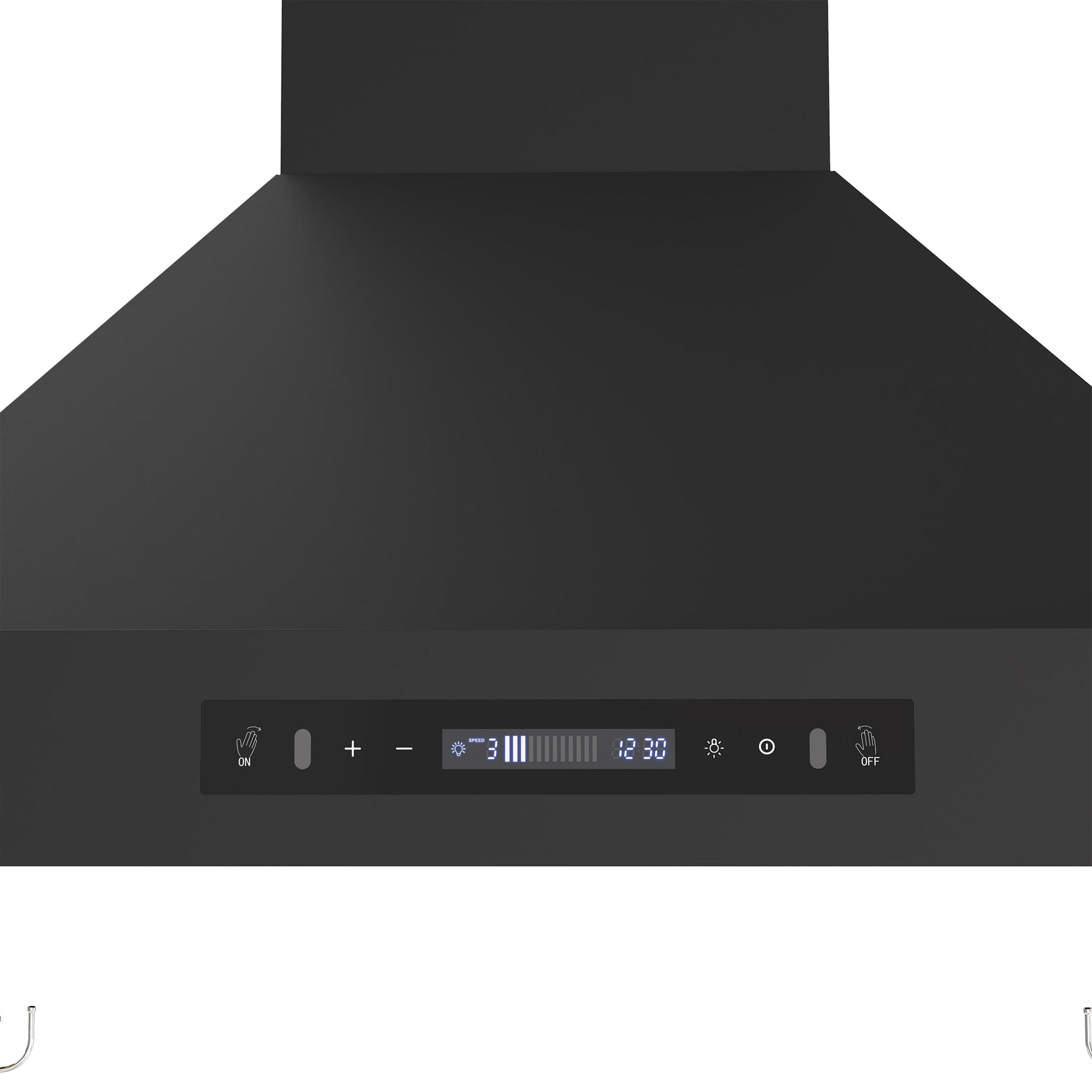 Forno FRHWM550330BLK Forno Venezia 30 Inch Wall-Mounted Range Hood In Black With Touch Controls And Baffle Filters