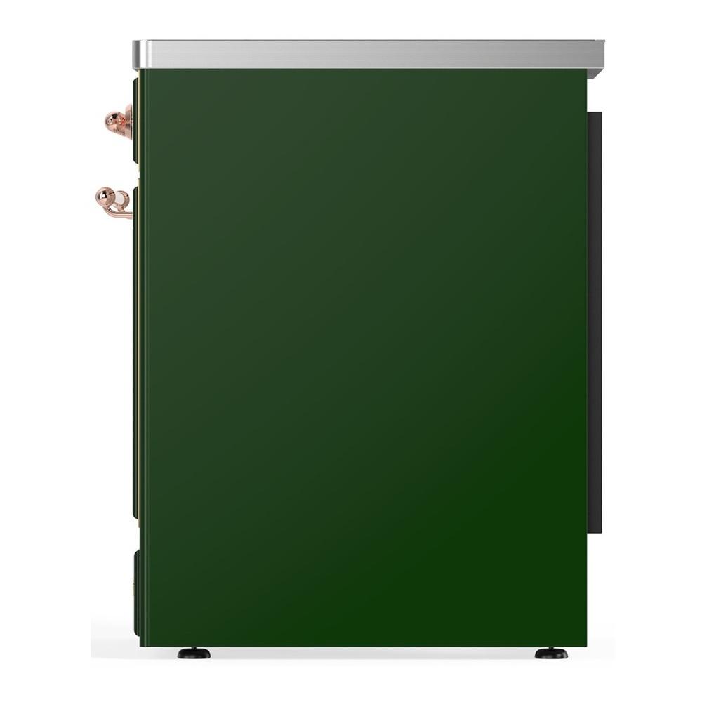 Ilve UMIB30QNR3EGP Ilve Umib30Qnr3Egp Majestic Iii 30 Inch Induction Range With 4 Elements, 4 Cu. Ft. Oven Capacity (Solid Door, Emerald Green, Copper)