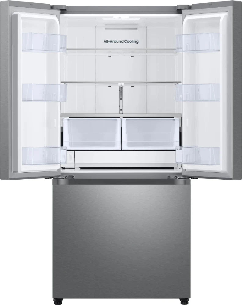 Samsung RF25C5151SR 25 Cu. Ft. 33" 3-Door French Door Refrigerator With Dual Auto Ice Maker In Stainless Steel
