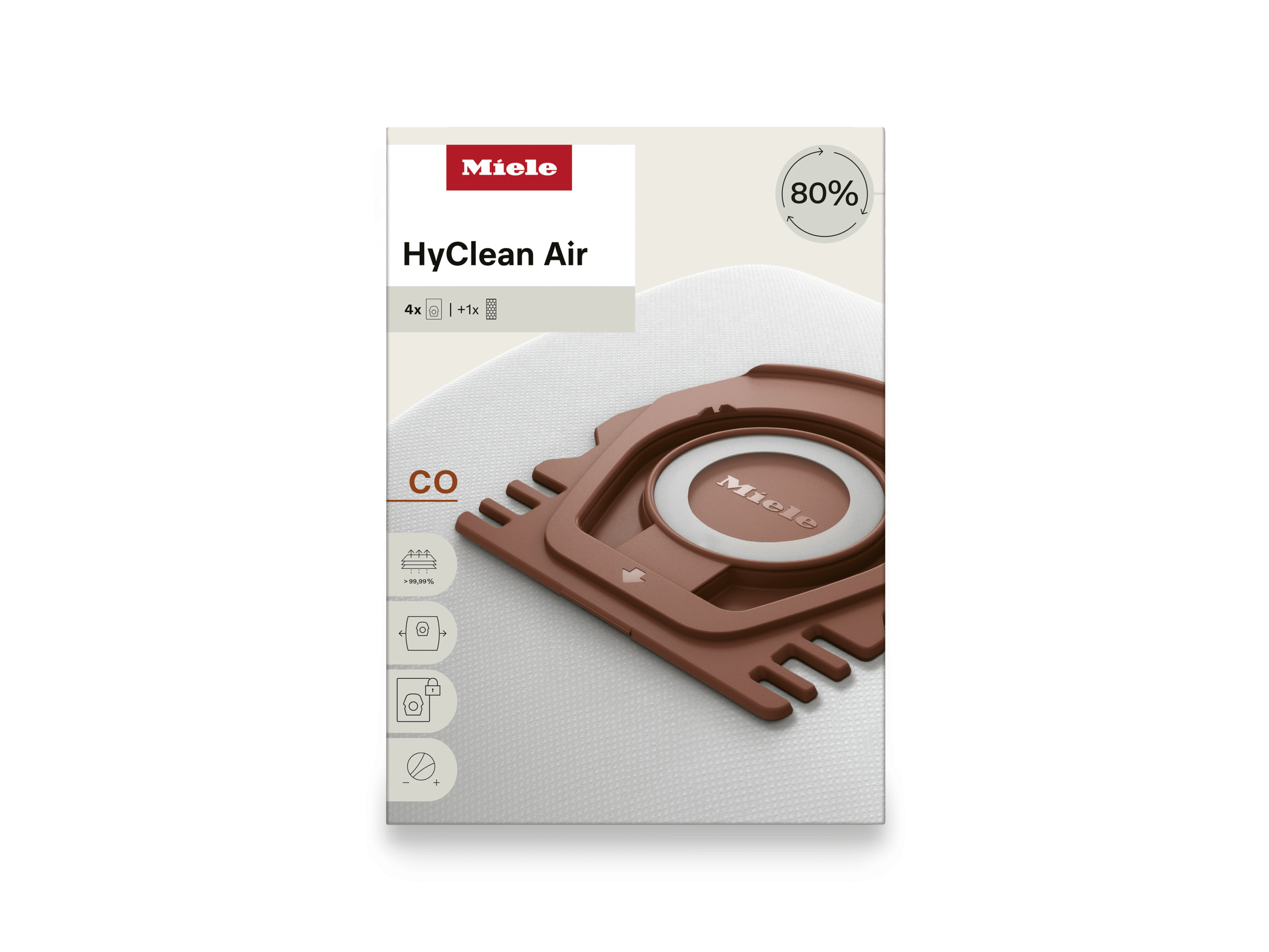 Miele COHYCLEANAIR 4 Vacuum Bags - For Guard M1.