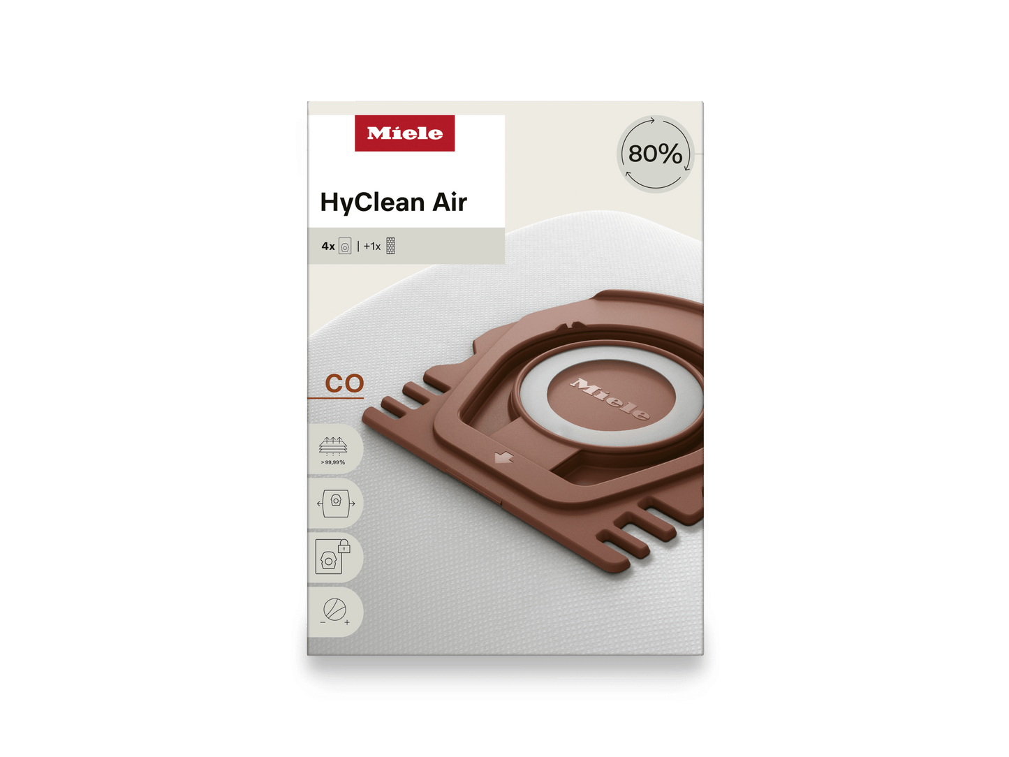 Miele COHYCLEANAIR 4 Vacuum Bags - For Guard M1.