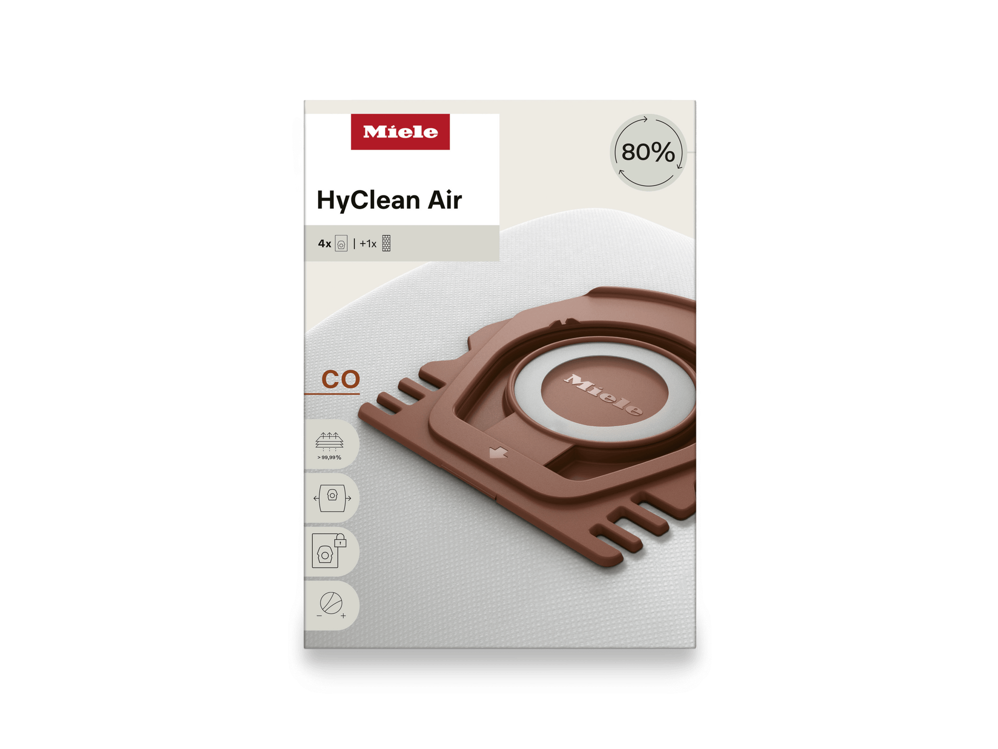 Miele COHYCLEANAIR 4 Vacuum Bags - For Guard M1.