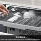 Samsung DW70H83YEUR Dishwasher With 3 Point Wash System Autorelease™ Door 3Rd Rack 48 Dba