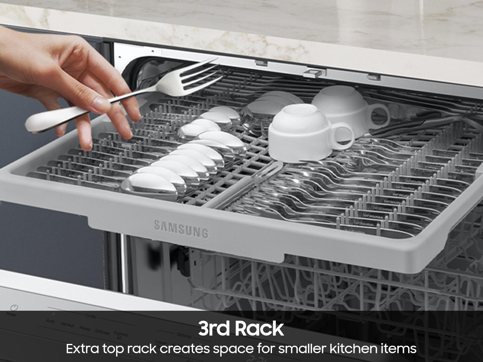 Samsung DW70H83YEUR Dishwasher With 3 Point Wash System Autorelease™ Door 3Rd Rack 48 Dba
